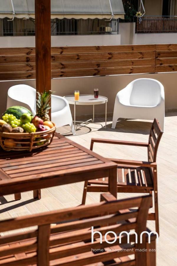 Nemeseos Ground Floor Homm Apartment With Roof Garden And Wading Pool Атина Екстериор снимка